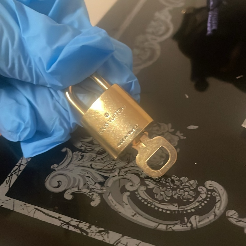 Louis Vuitton Gold Padlock and Key Set - Picture 12 of 16
